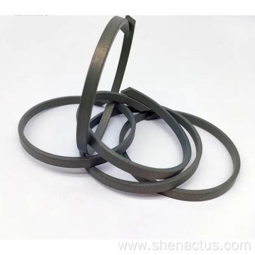 Carbon filled ptfe piston shaft sealing